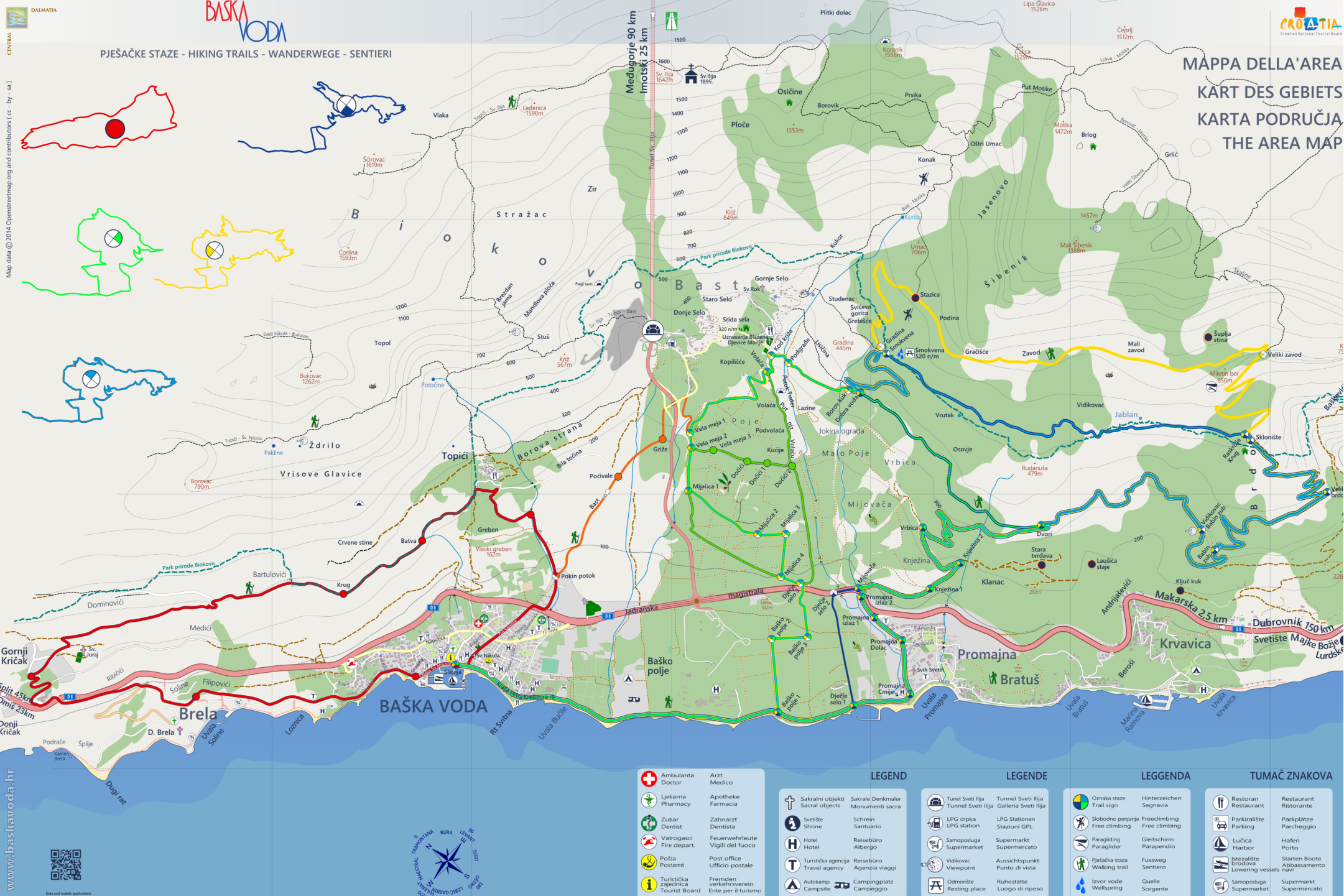 Hiking Bas Voda_Map