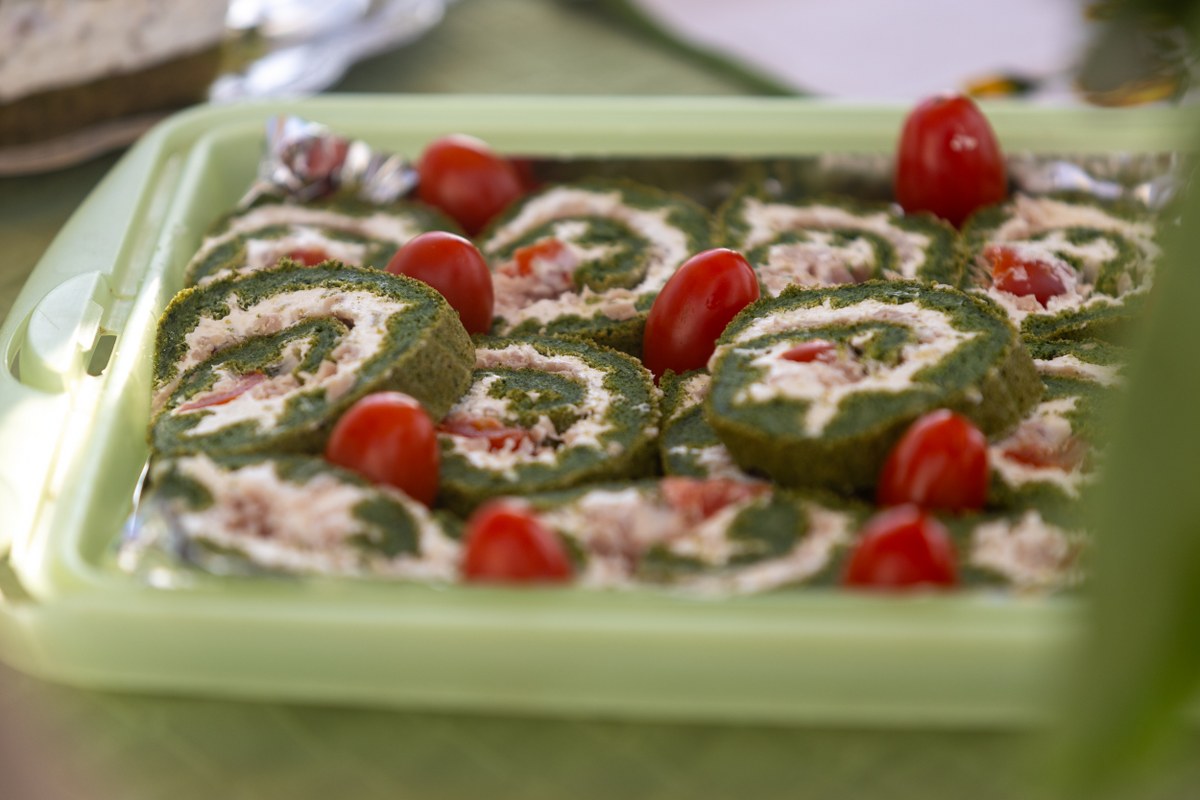 Swiss chard rolls served on a plate at Blitvijada